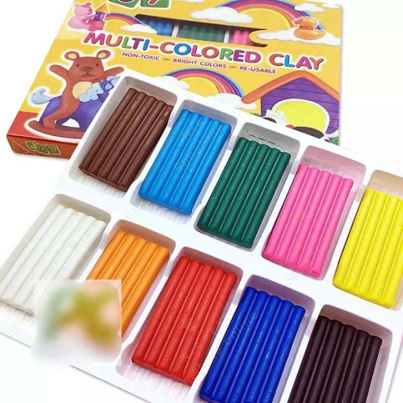 10 Colors Joy Multi Colored Clay (NON-TOXIC) | Shopee Philippines