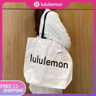 Lululemon Super Strong Large Cotton Canvas Tote Bag Reusable Shopping Fashion Cloth Bags for Crafts Shopee Philippines