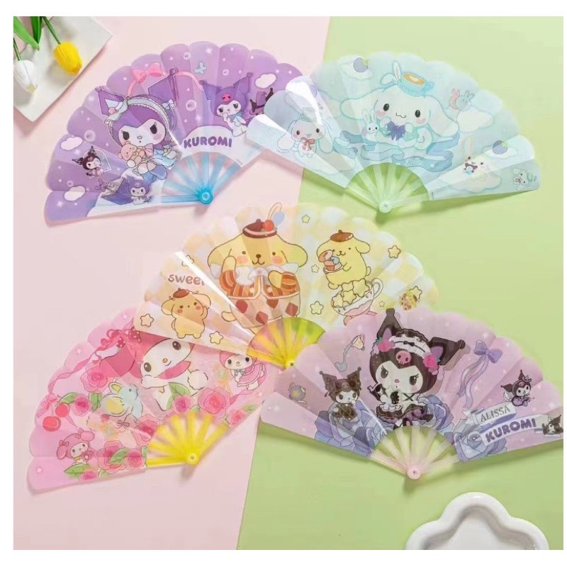 Fashion Summer Cute Mini Plastic Small Folding Hand Fan Children ...