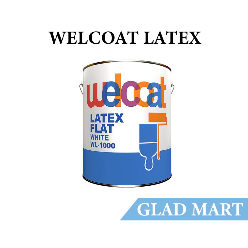 Welcoat Paint Latex Flat White 1l 4l Semi-gloss Wall Coating 