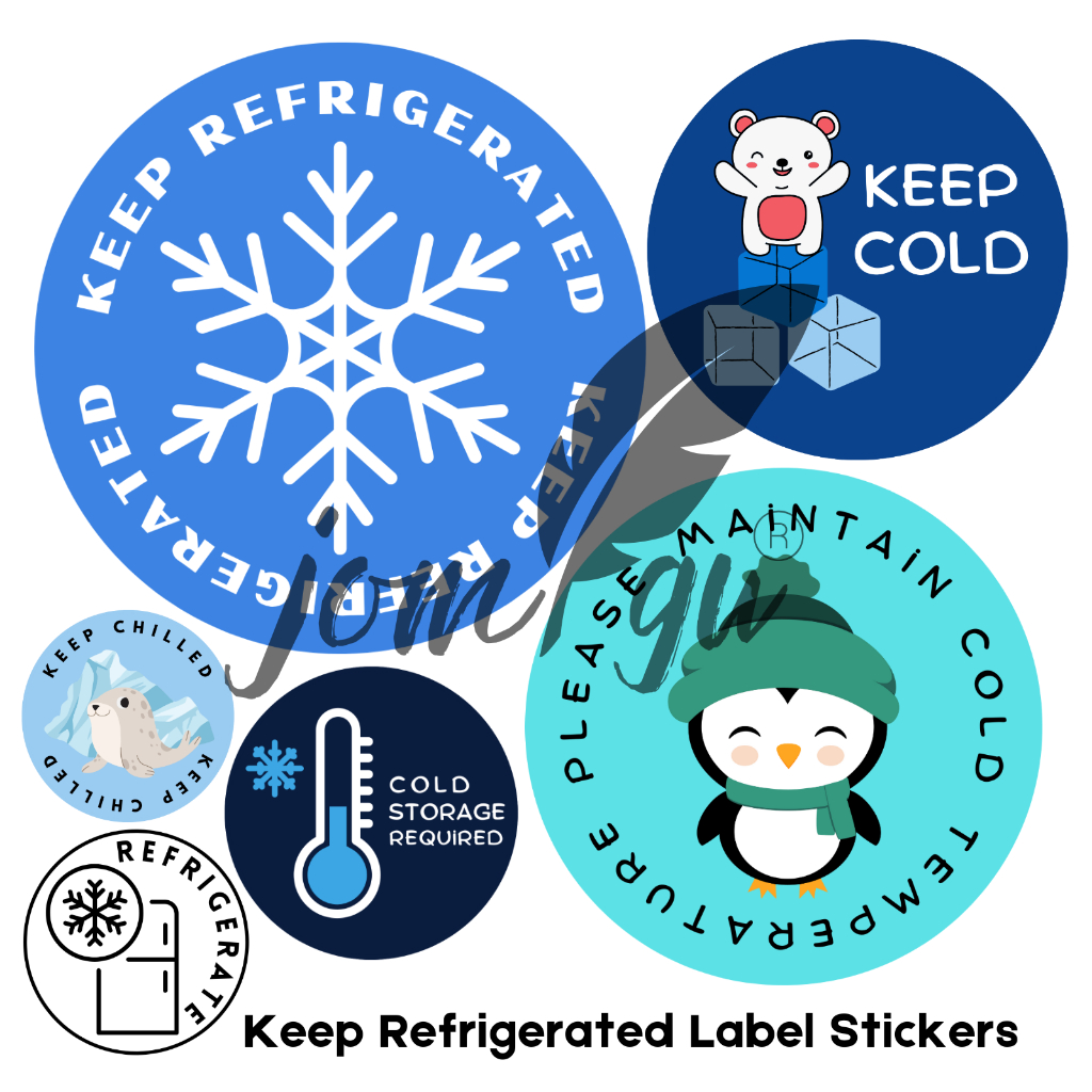 Keep Refrigerated Keep Cold Label Stickers | Shopee Philippines
