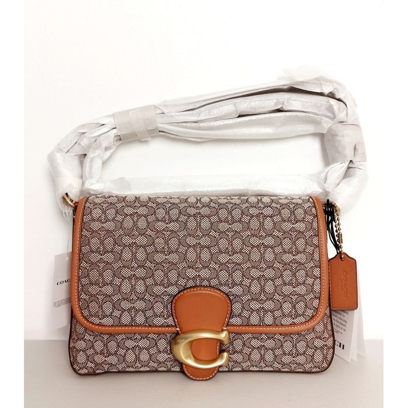 Original and Brand New Coach Soft Tabby Shoulder Bag in Micro Signature ...