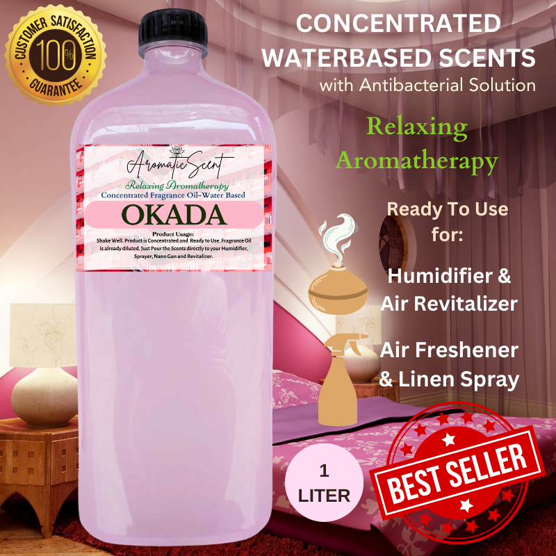 OKADA Scent 1L Water Based Essential Oil for Humidifier, Air Freshener