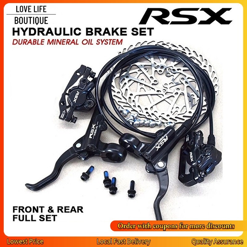 Bike Brakes JoyousMall Bike Disc Brake Kit - Hydraulic Double Piston ...