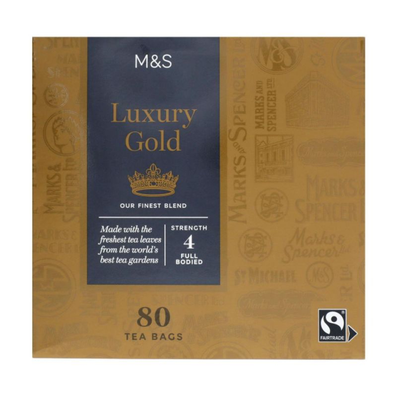 M&S Marks & Spencer Luxury Gold 80 Teabags expiryMay2025 Shopee