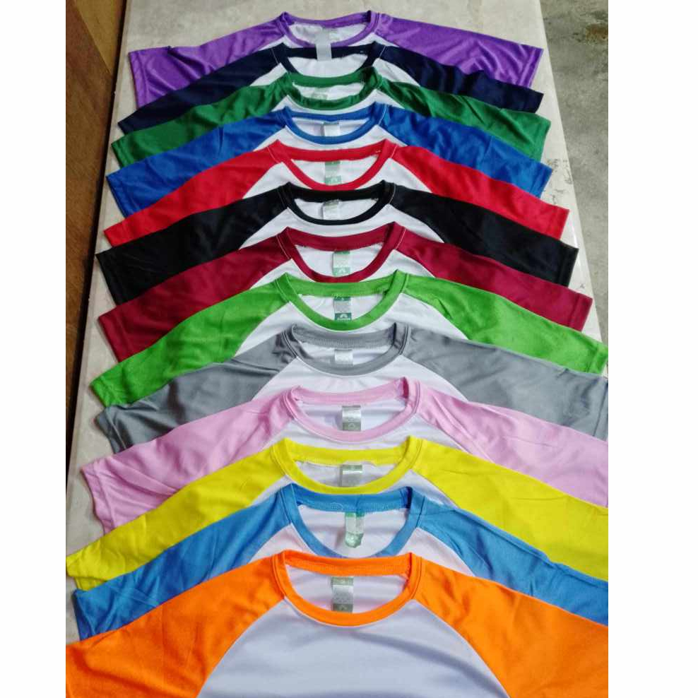 ACTIVE RAGLAN T-SHIRT ROUNDNECK PLAIN UNISEX | Shopee Philippines
