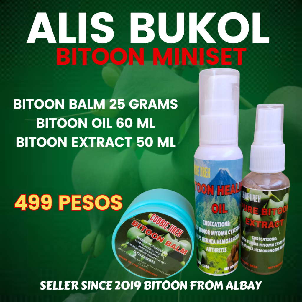 BITOON MINISET-oil+extract +balm | Shopee Philippines
