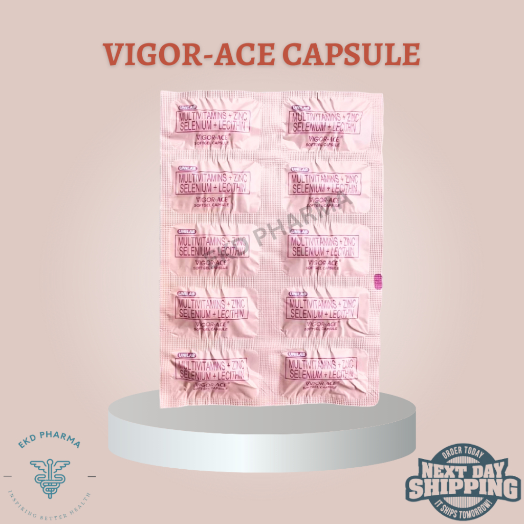 Vigor - Ace Multivitamins Soft Gel Capsule L 10 & 20 Capsules L Expiry ...