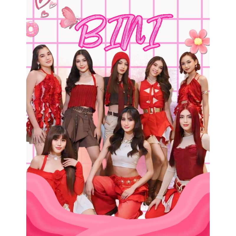 PPOP BINI INSPIRED CANVAS TOTE BAGS | FAN MADE MERCH 12"X14" | Shopee ...