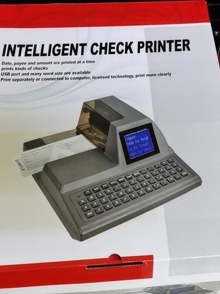 Intelligent Cheque Printer / Check writer with free 1 ribbon | Shopee ...