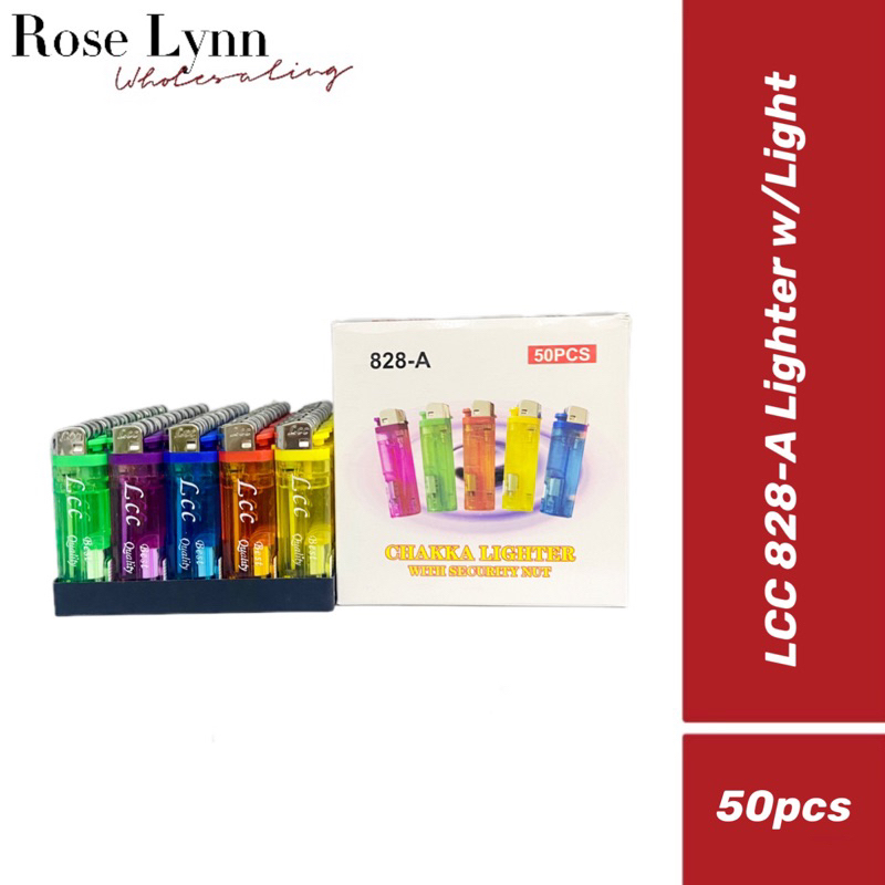 LCC 828-A Lighter w/light 1bx/50pcs | Shopee Philippines
