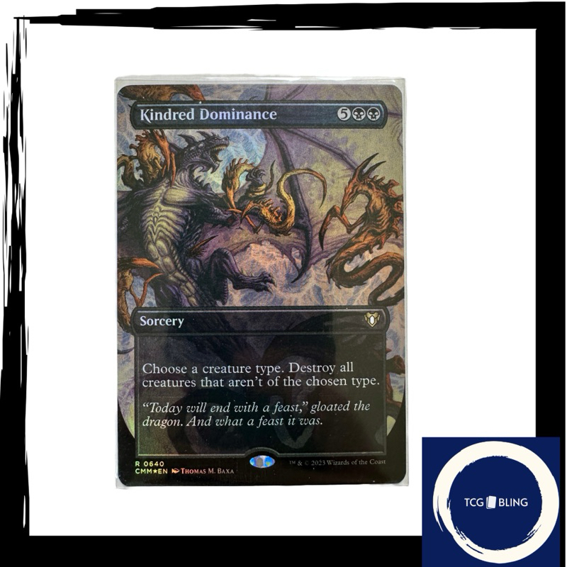 Kindred Dominance MTG - Commander Masters (Borderless) FOIL | Shopee ...