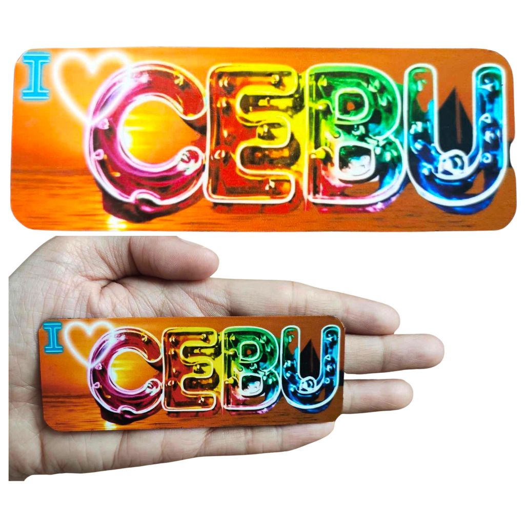 I LOVE CEBU RECTANGLE DESIGN RUBBER REF MAGNET SOUVINER | Shopee ...