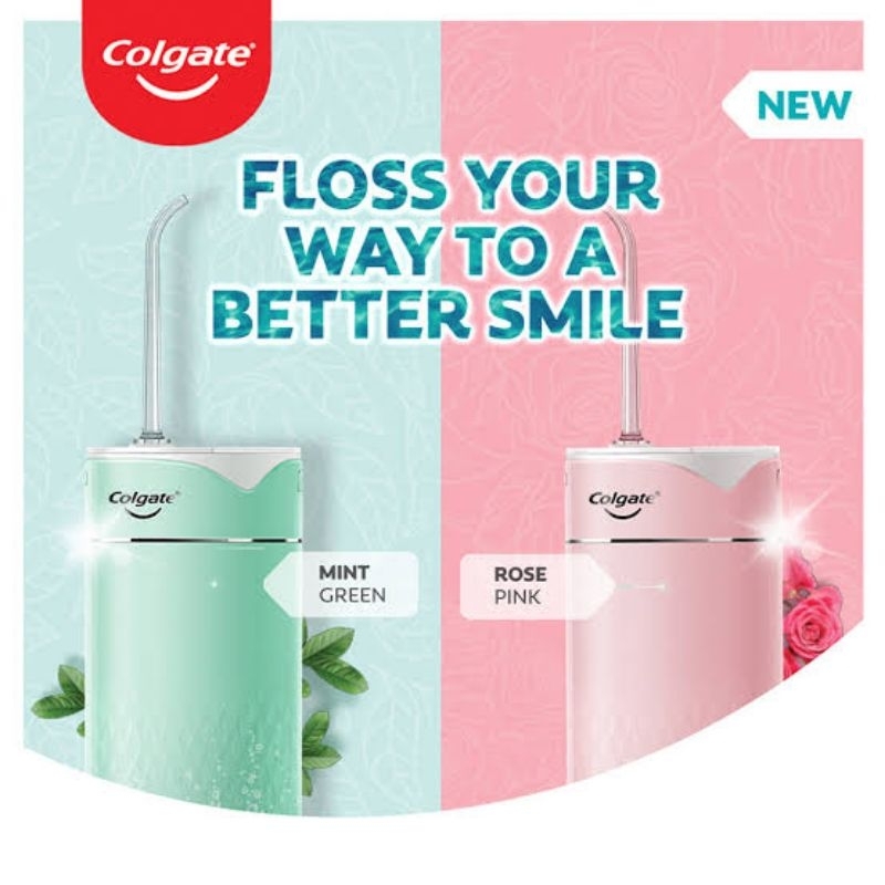 Colgate Portable Water Flosser Rechargeable, WaterResistant (Pink ...