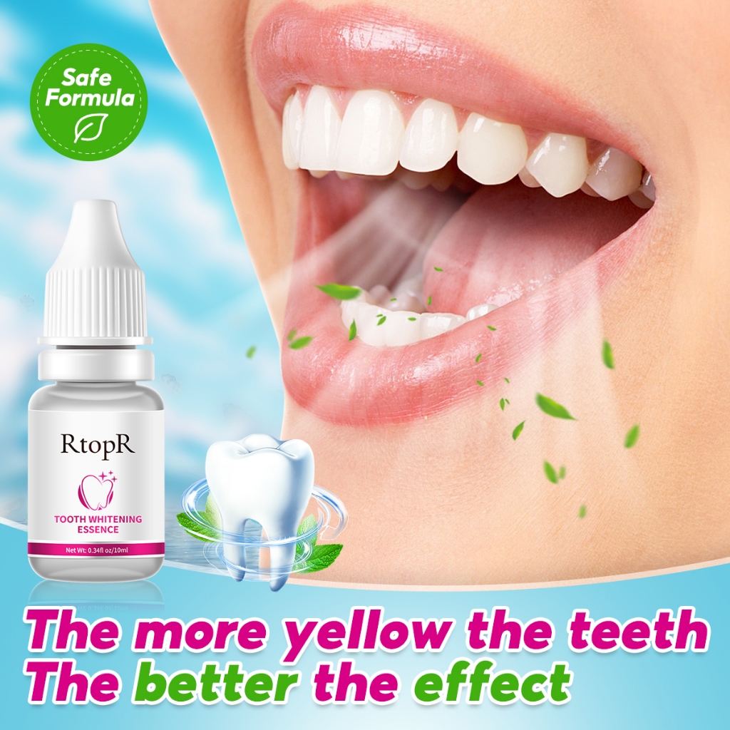 RtopR Teeth Oral Hygiene Essence Whitening Daily Use Effective Remove