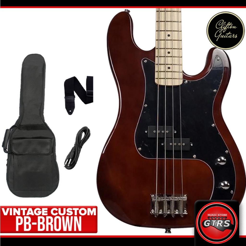 Clifton Vintage Custom 4-String Precision Bass Guitar Pbass With Free ...