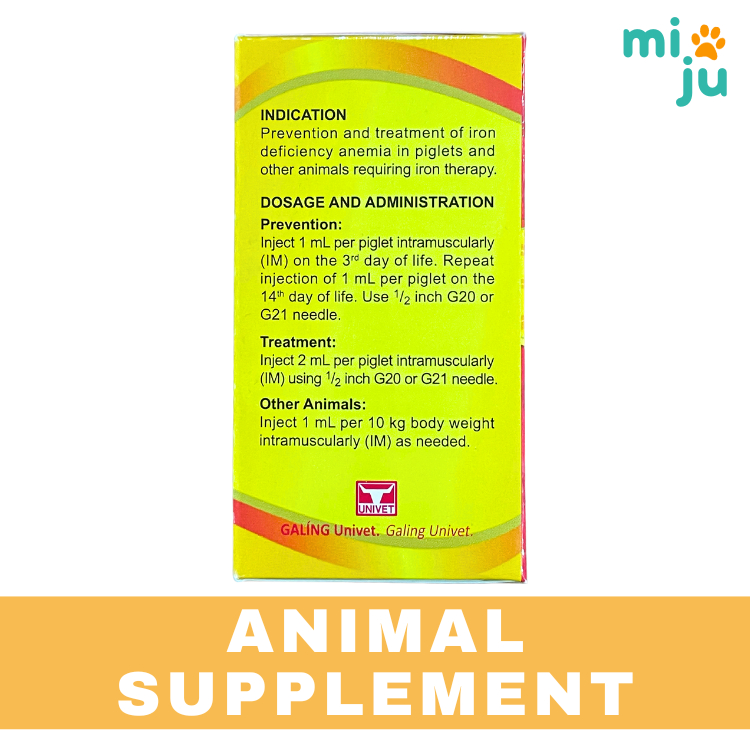 Jectran Premium 100ml Fortified With Zinc (Univet) - For Animal Use ...