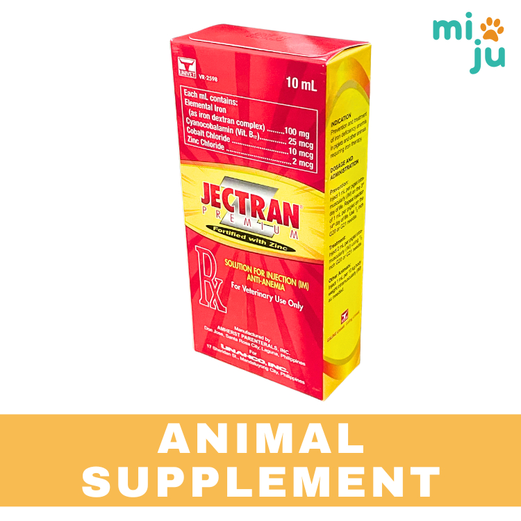 Jectran Premium 10ml Fortified With Zinc (Univet) - For Animal Use ...