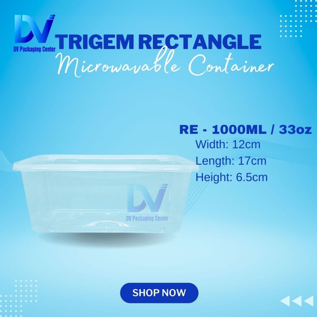 Trigem Rectangle Microwavable Container | Shopee Philippines
