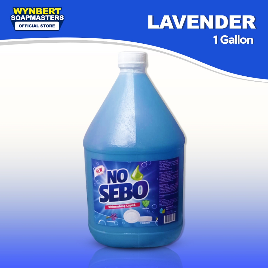 NO SEBO Dishwashing Liquid - Lavender Blue - 1 Gallon / 3,800ml by ...