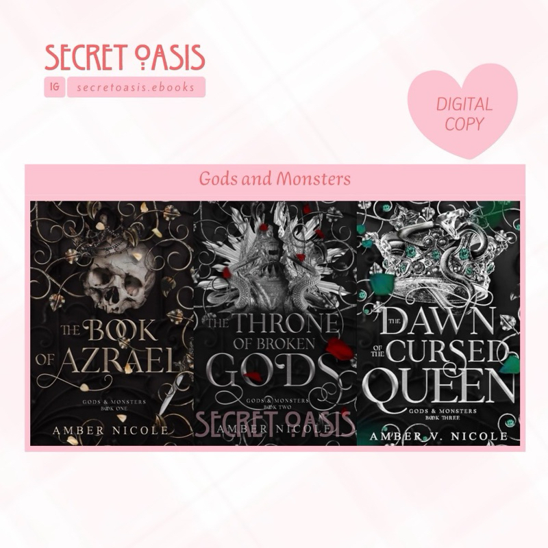 Amber V. Nicole Gods and Monsters Book of Azrael, Theone of Broken Gods,Dawn of the Cursed