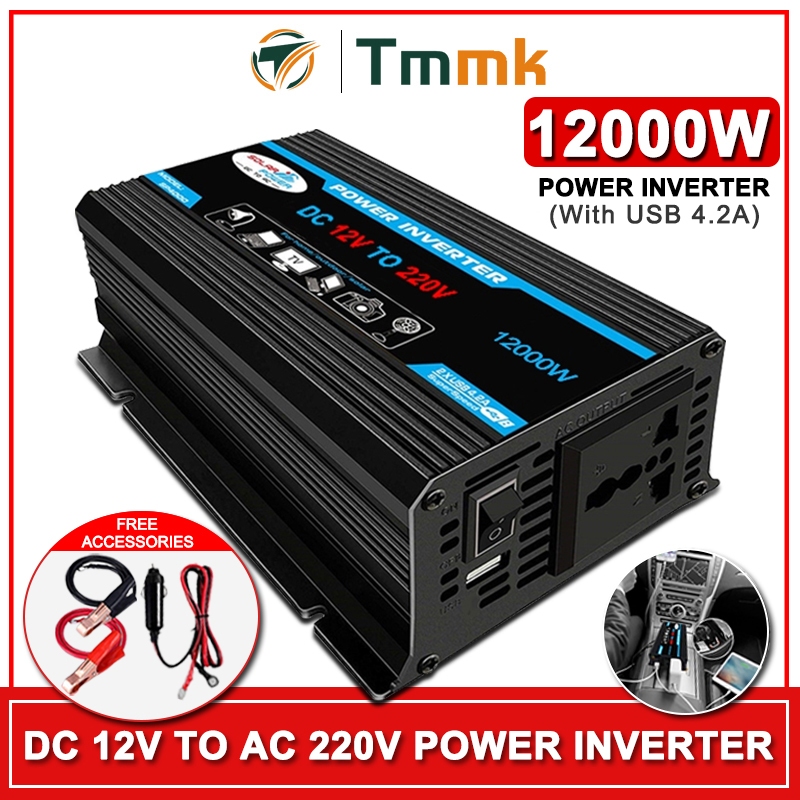 Power Inverter 12000W DC Modified Sine Wave Household Car Solar ...