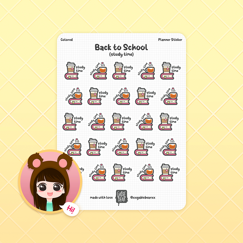 Planner Sticker - Back To School Study Time | Shopee Philippines