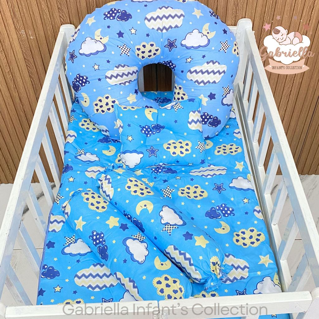 Regular Combo Bundle Canadian Cotton Crib Set With Nursing Pillow for ...