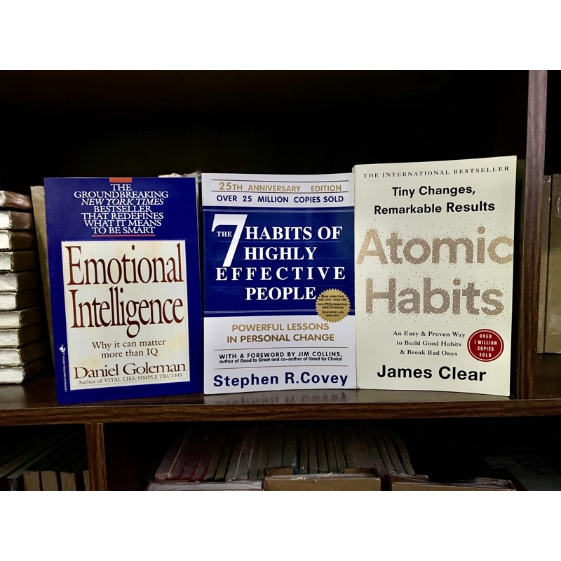 Trio Atomic Habits + Emotional Intelligence + The 7 Habits of Highly ...