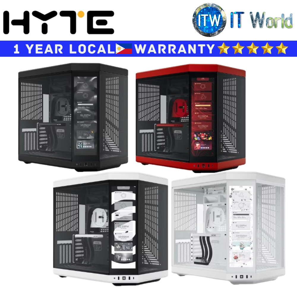 Itw | Hyte Computer PC Case Y70 Touch Mid-Tower ATX Case (Black | Black ...