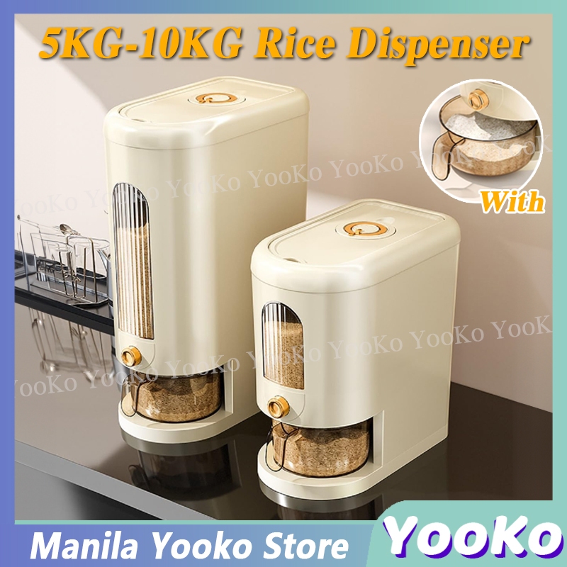 10KG Rice Dispenser nano barrel insect-proof Rice storage box moisture ...