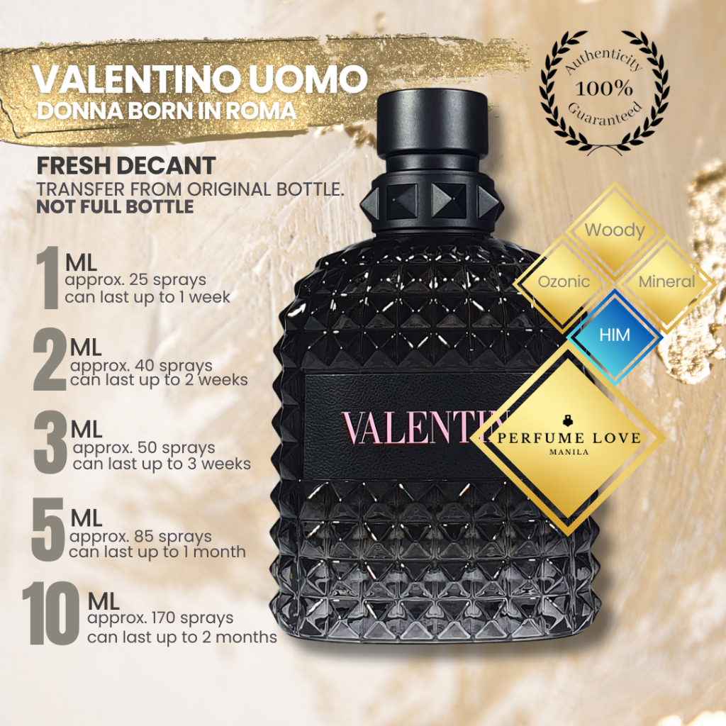 PERFUME DECANT Donna Born in Roma Valentino Uomo | Shopee Philippines