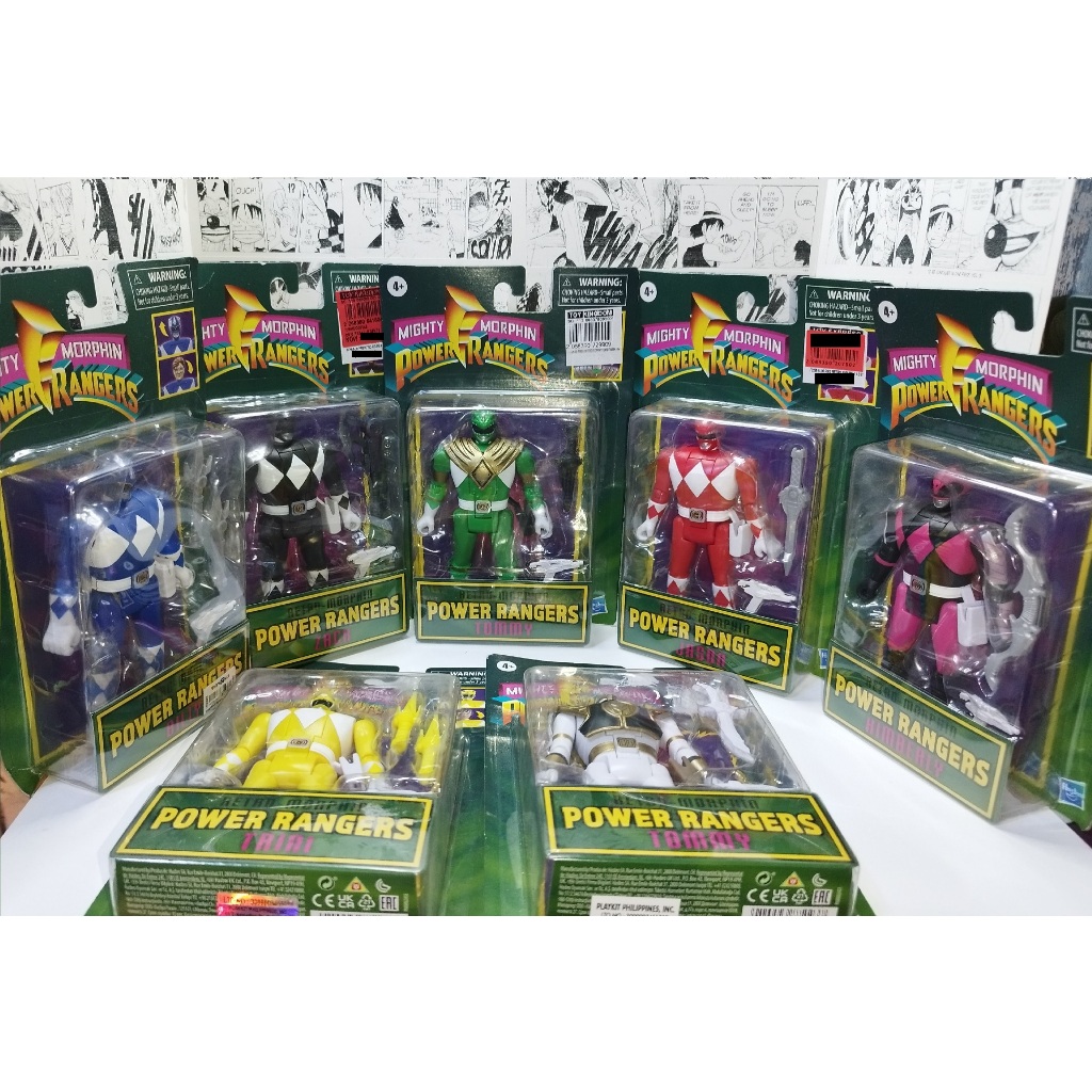 Hasbro Power Rangers Retro-Morphin Resto Action Figure Wave 2 – Ispirata Alla Serie Anni '90, Colleziona I Tuoi Eroi Mighty Morphin!