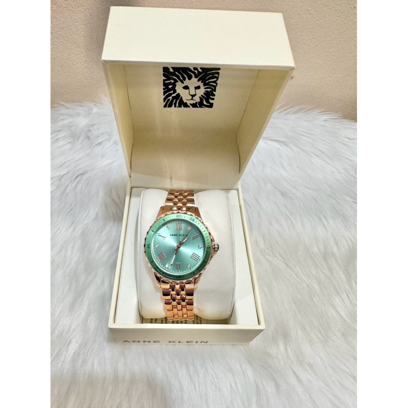Original AK SAPPHIRE GREEN DIAL ROSE GOLD-TONE BRACELET STRAP WATCH AK ...