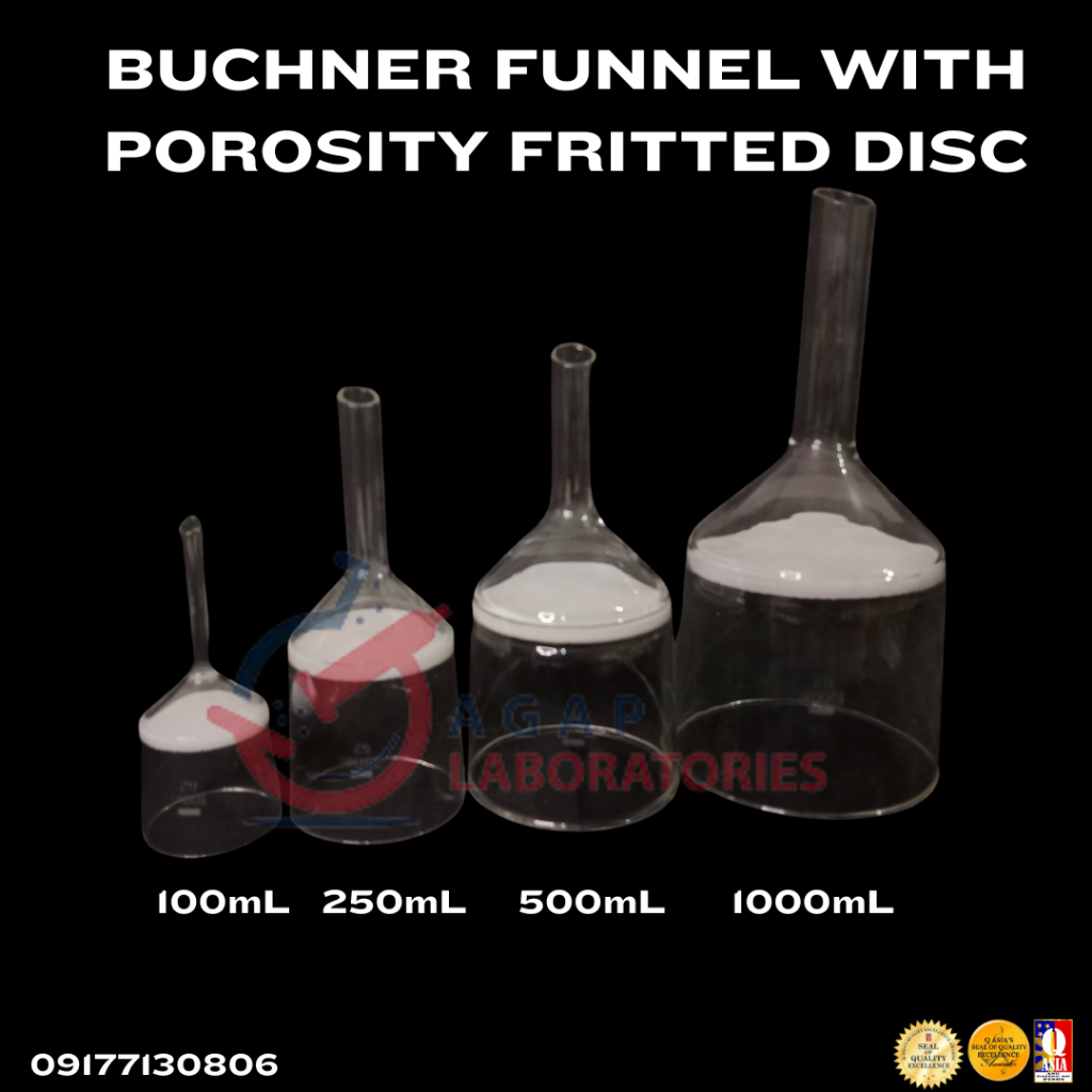 AGAP BUCHNER FUNNEL WITH POROSITY FRITTED DISC 100ML 250ML Shopee