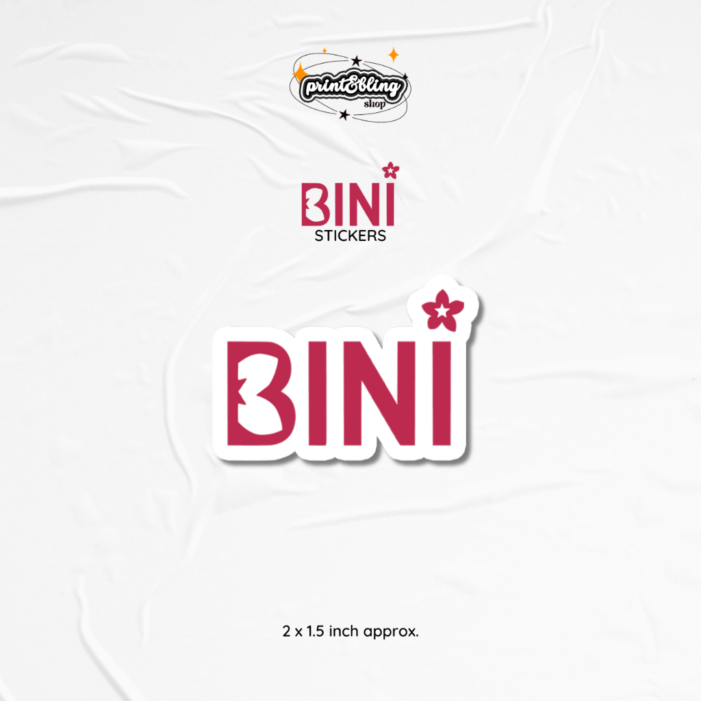 bini verse | bini stickers | Vinyl Matte Laminated Waterproof Stickers ...