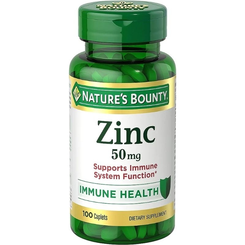 Nature's Bounty Zinc 50mg 100 caplets 10/2025 Shopee Philippines