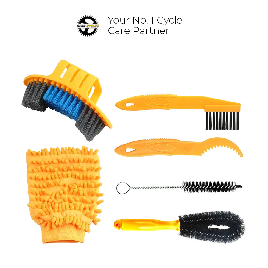 PCS) Bicycle Cleaning Brush Tools Kit Chain Cleaning Brushes