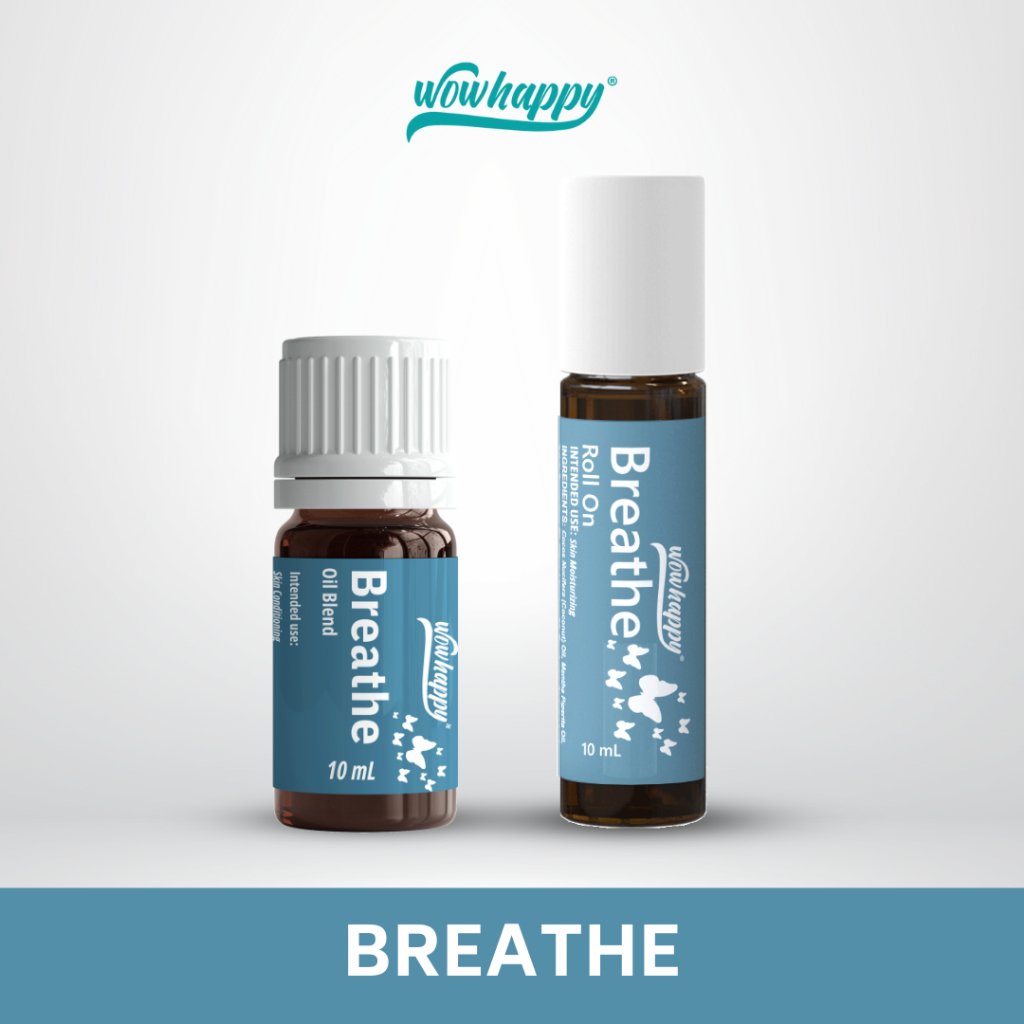 Wowhappy COMBO Breathe Essential Oil Blend and Roller helps Ease Sinus ...
