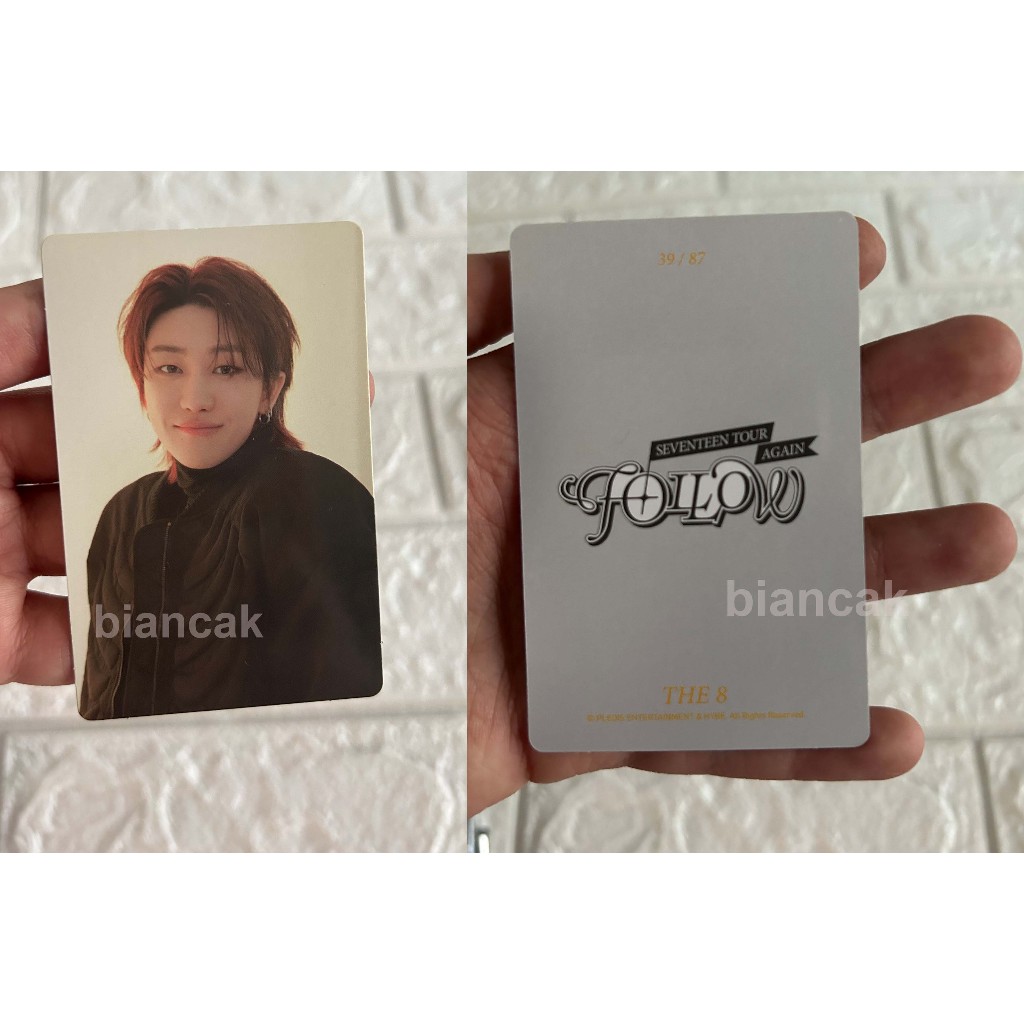 OFFICIAL SEVENTEEN TRADING CARDS FOLLOW AGAIN HOSHI THE8 DK