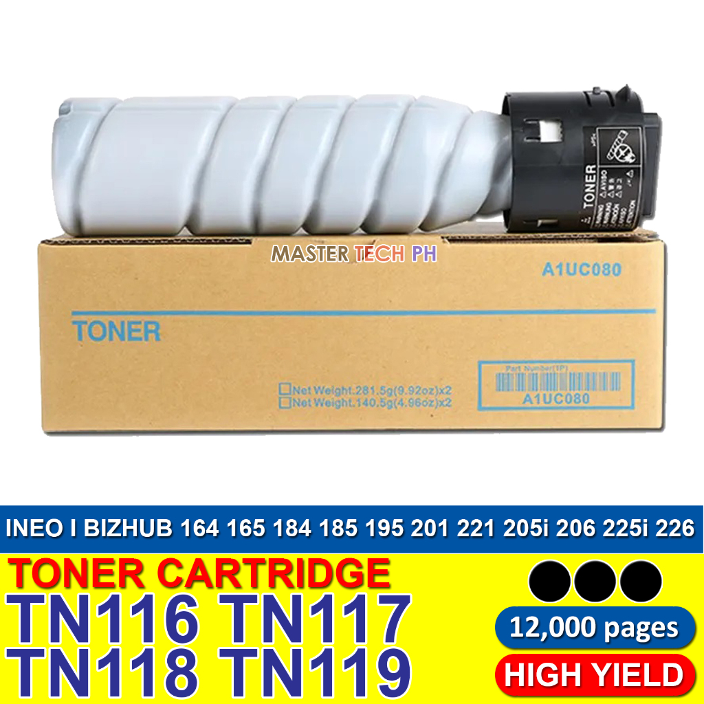 Toner Cartridge TN116 TN118 for Develop Ineo Bizhub 164 165 184 185 195 ...