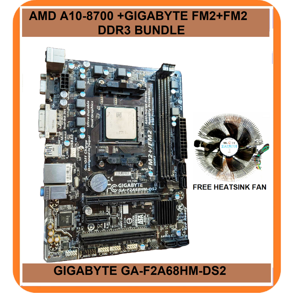 Bundle AMD A10-8700 processor plus Gigabyte fm2+/fm2 motherboard ...