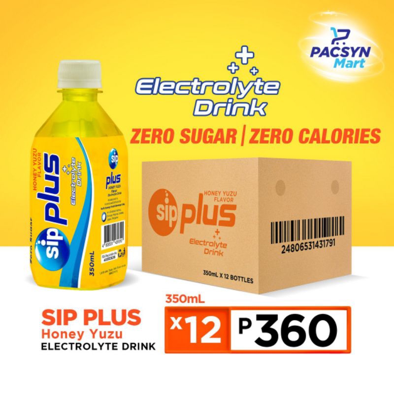 SIP PLUS HONEY YUZU 350MLX12 | Shopee Philippines