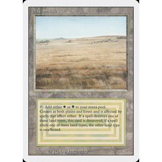 Mtg Proxy Playtest Card - Savannah (3ed) 