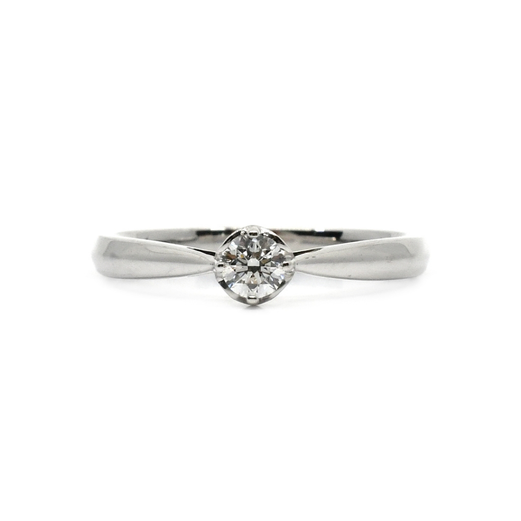 18K Locally Made White Gold Lady Ring with Diamonds EL24-X00945 ...