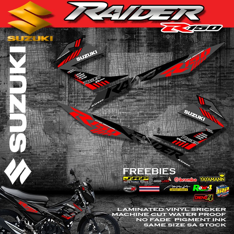 RAIDER 150 CARB Decals Sticker with freebies | Shopee Philippines