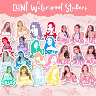 Bini waterproof vinyl picture stickers laptop sticker tumbler