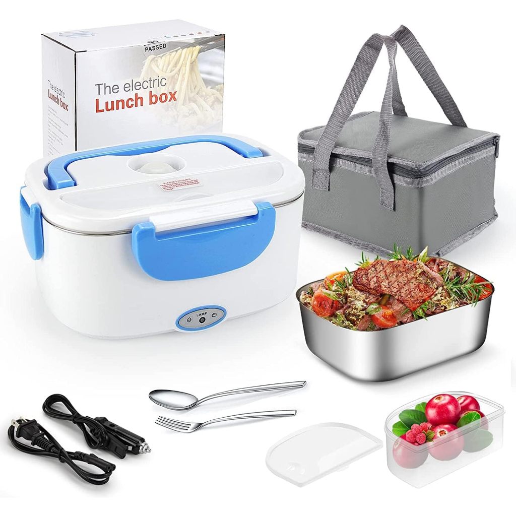 Electric Lunch Box Portable Plug in Heating Thermal Box Student Worker Bento Self Heating Lunch Box