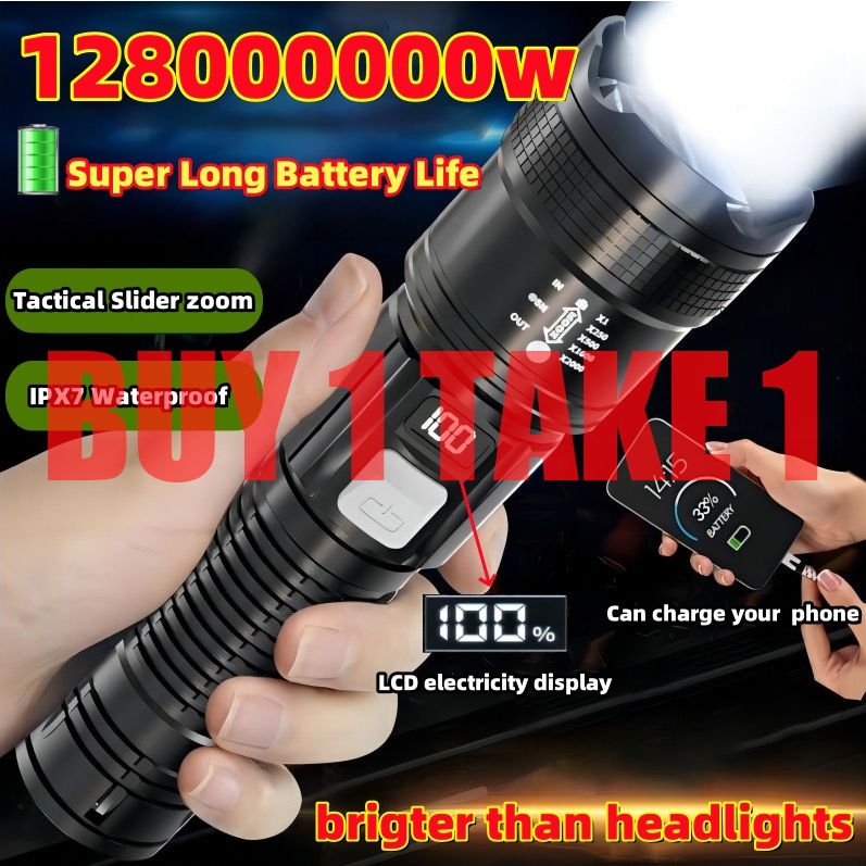 High Beam Flashlight Rechargeabl Waterproof 5000m Led Flashlight ...