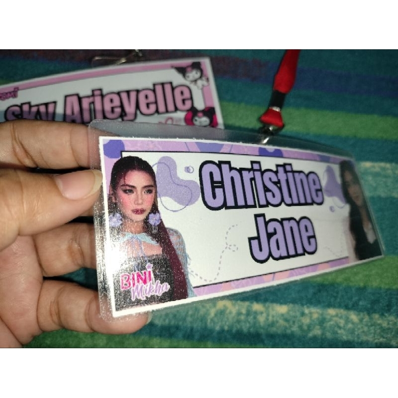 NAMETAG (Customized) BINI COLLECTION | Shopee Philippines